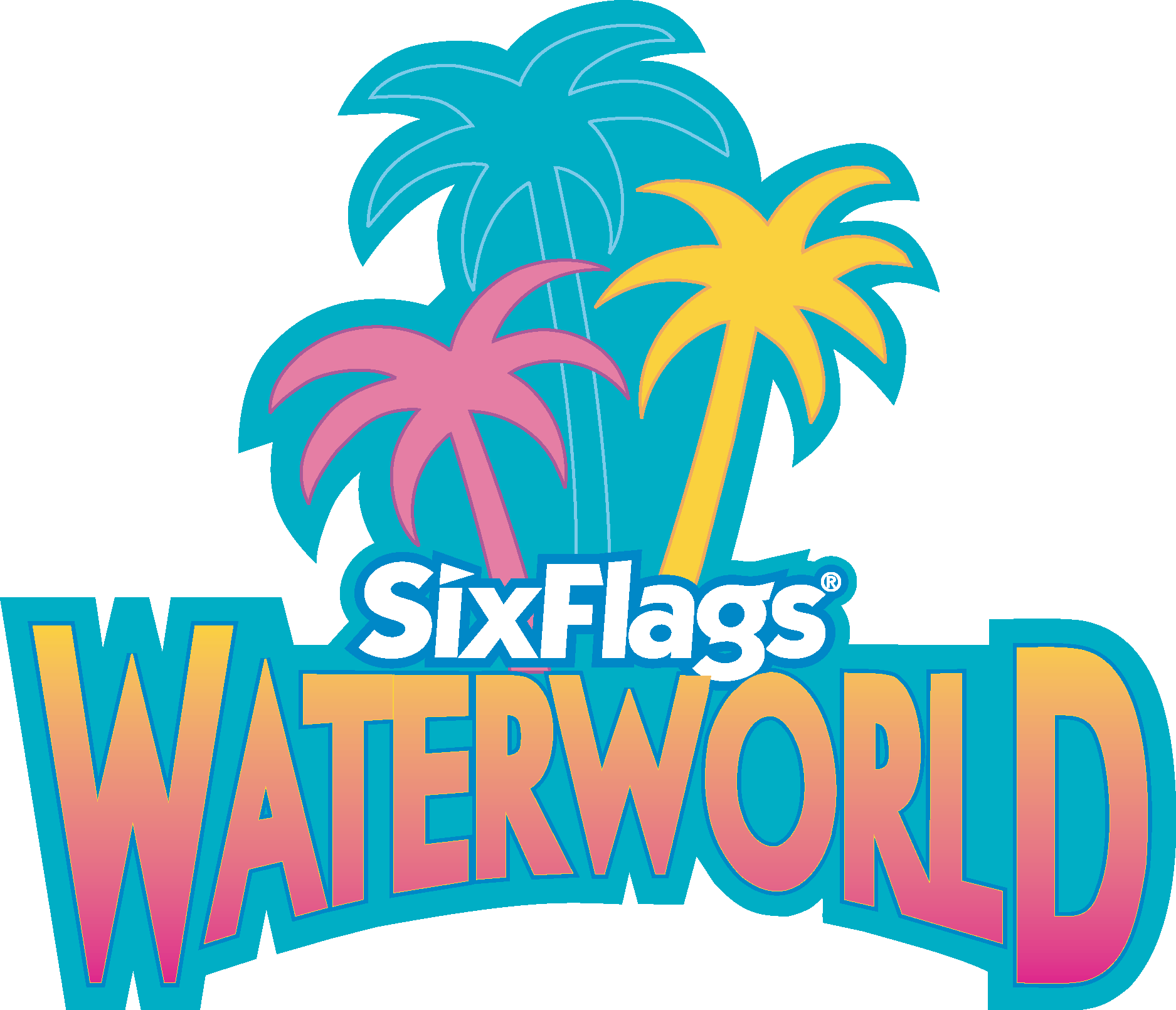 Six Flags Waterworld Logo Vector Logo